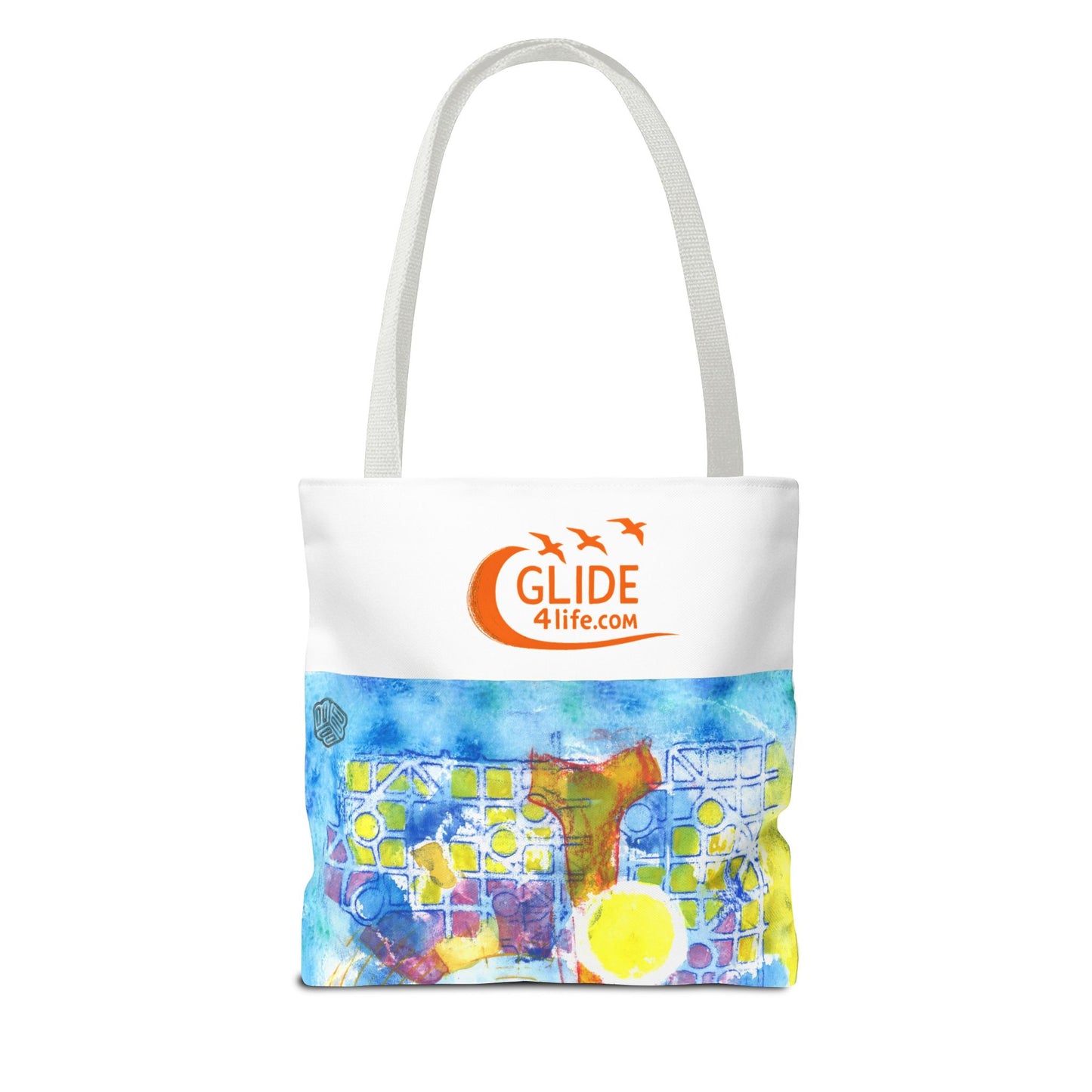 Currents Carry Color - Colorful Art Tote Bag,