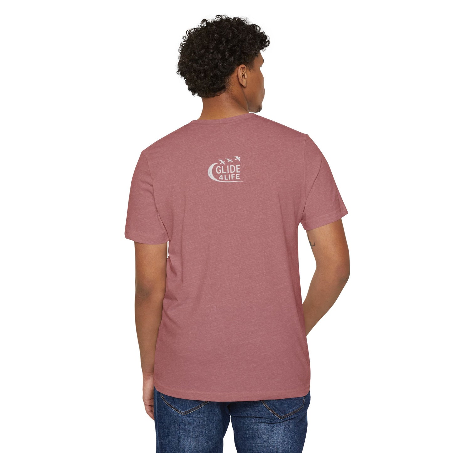 Glide4Life - Eco-Friendly Color Graphic Tee, Unisex Recycled T-Shirt,