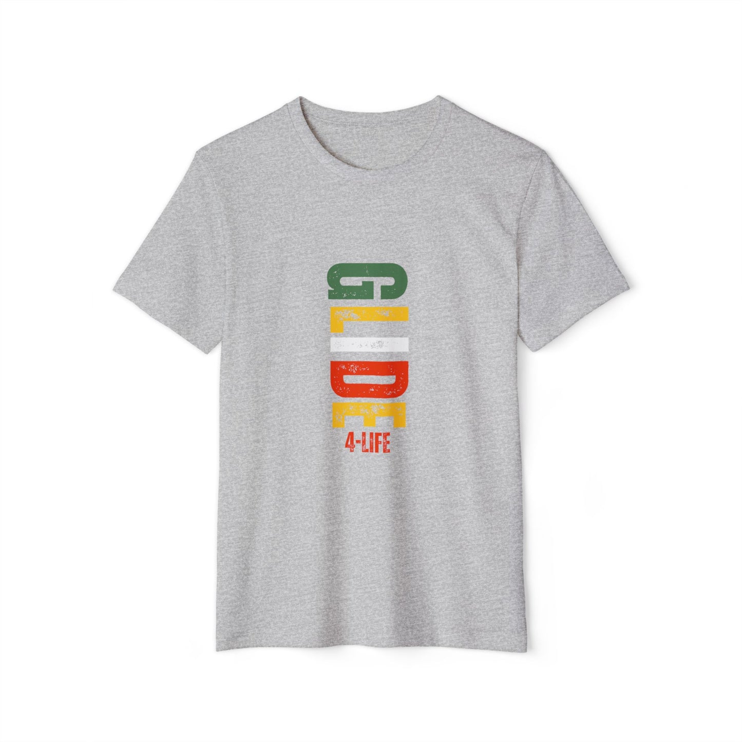 Glide4Life - Eco-Friendly Color Graphic Tee, Unisex Recycled T-Shirt,