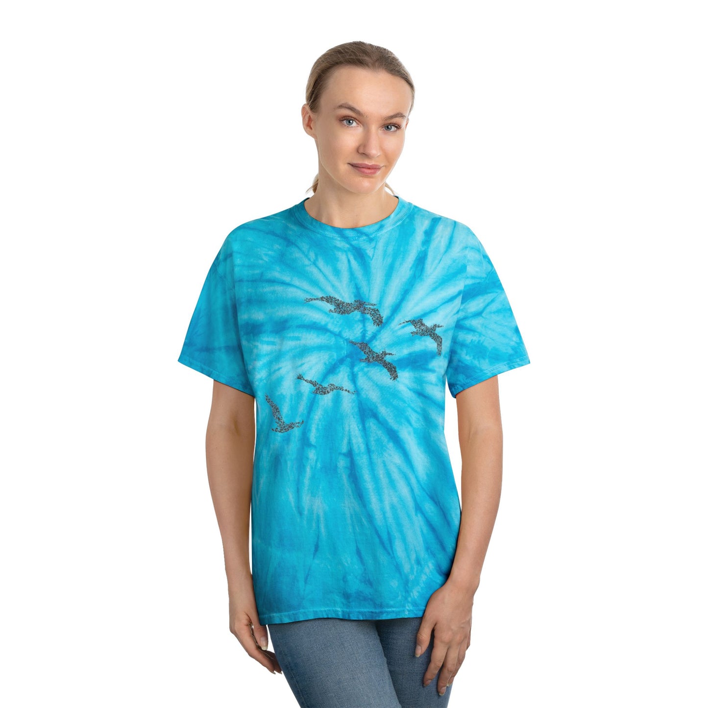 Glide like nobody’s watching -Tie-Dye T-shirt