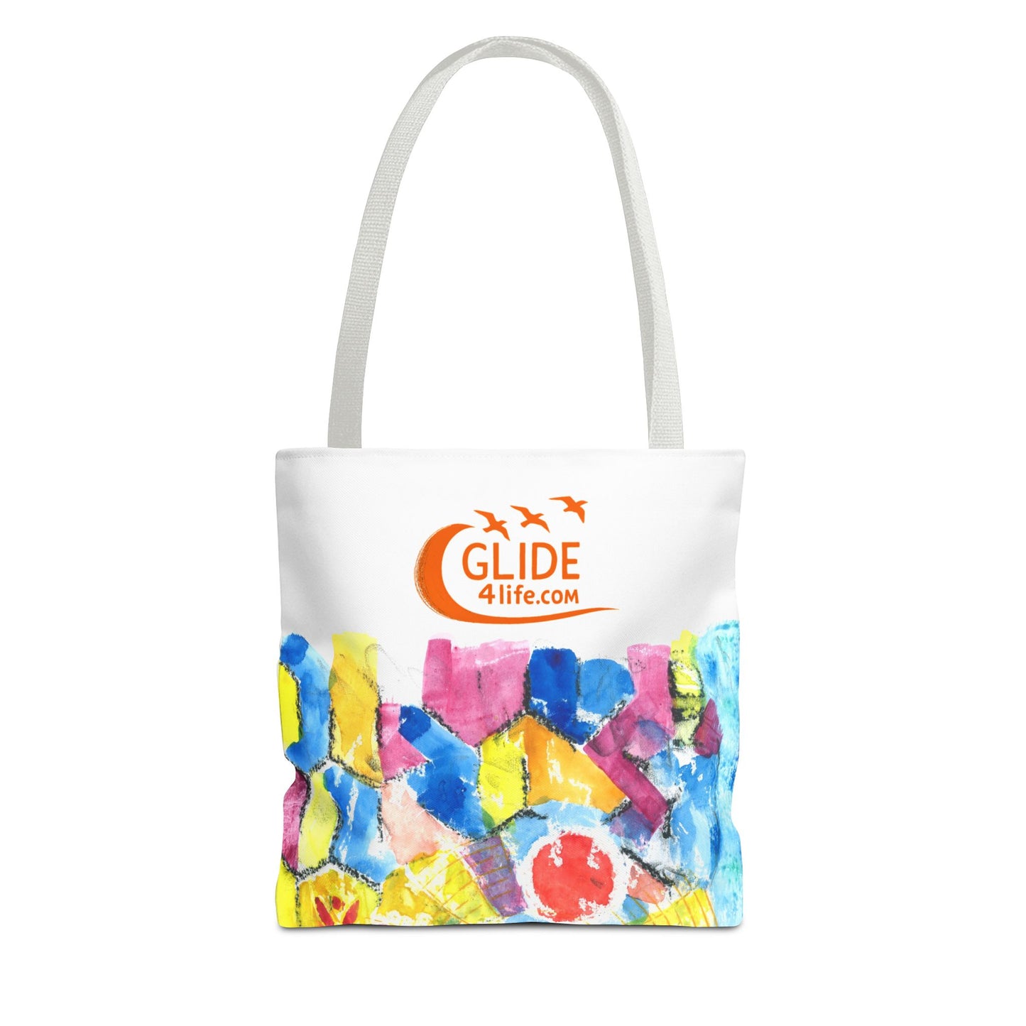 Currents Carry Color - Colorful Art Tote Bag,