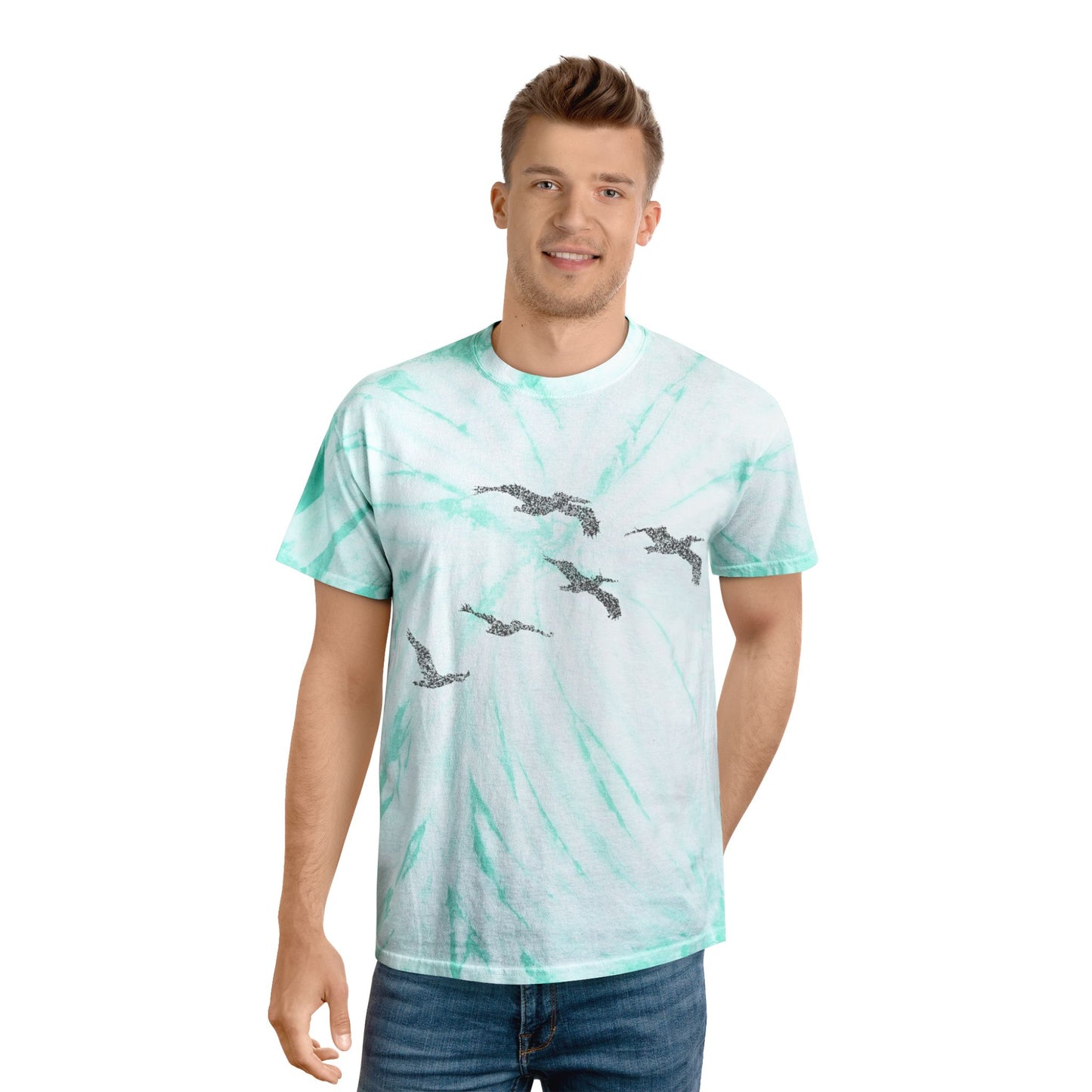 Glide like nobody’s watching -Tie-Dye T-shirt