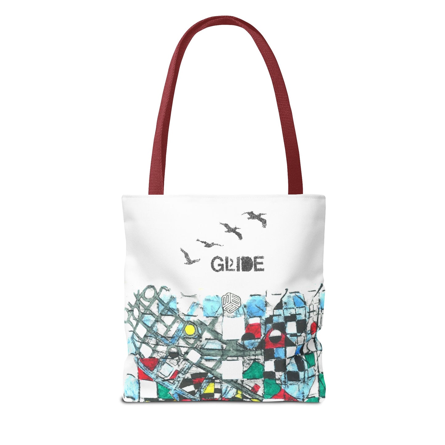 Eco Puzzle - Vibrant Tote Bag - 'Glide' Design, Eco-Friendly Shopping Bag,