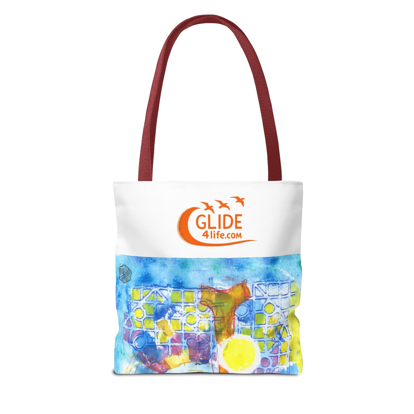 Currents Carry Color - Colorful Art Tote Bag,