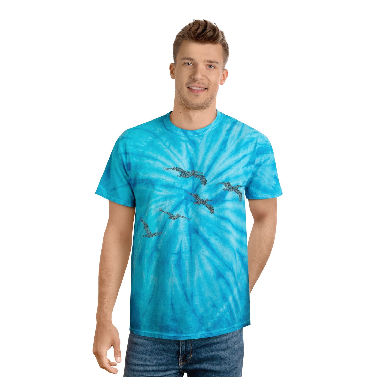 Glide like nobody’s watching -Tie-Dye T-shirt