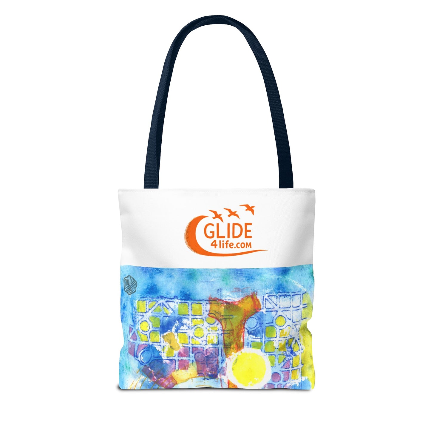 Currents Carry Color - Colorful Art Tote Bag,