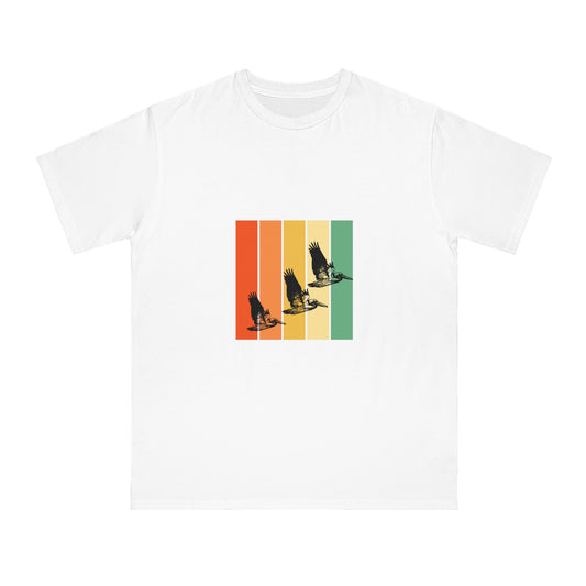 Glide Vibes - Organic Unisex Classic T-Shirt with Vibrant Retro Design