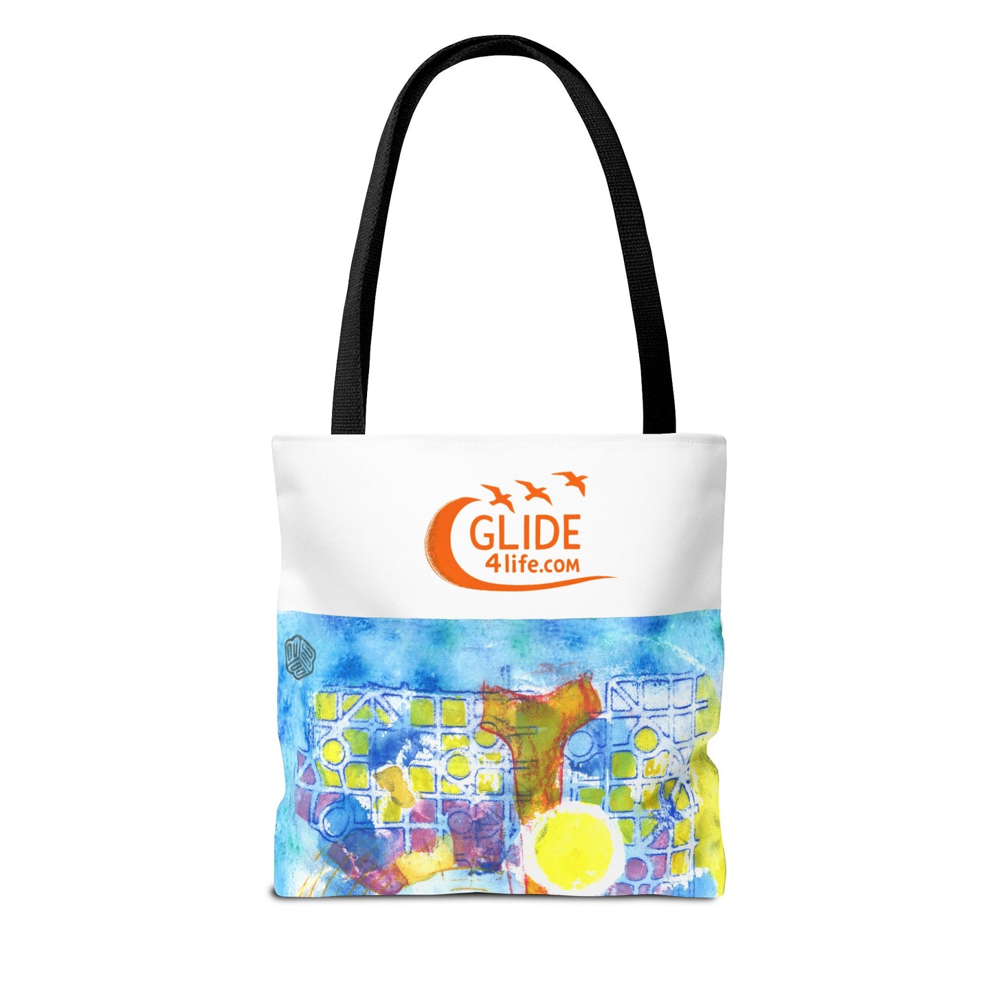 Currents Carry Color - Colorful Art Tote Bag,
