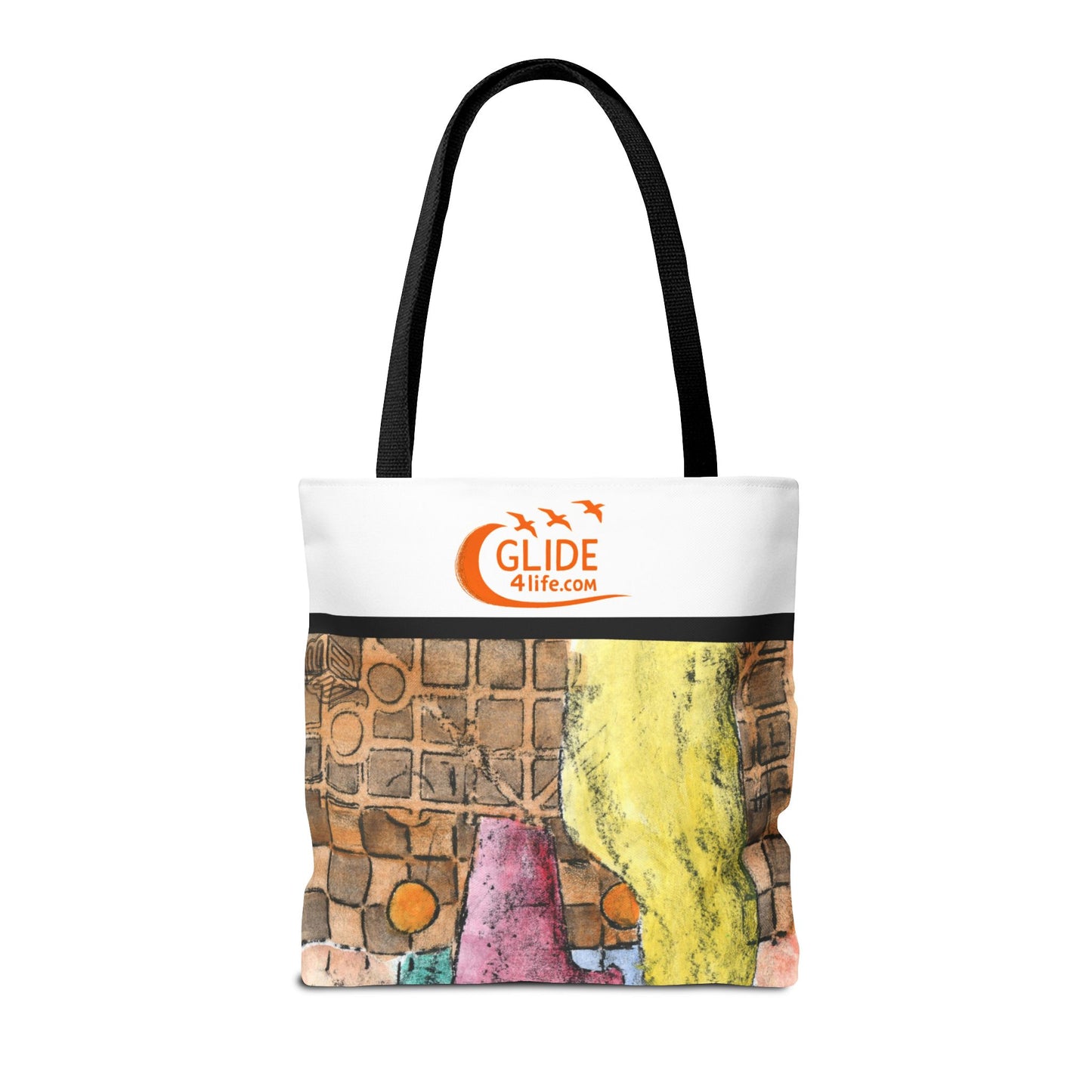 Washed Words - Vibrant Art Tote Bag - Colorful Eco-Friendly