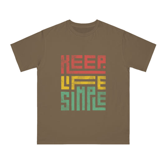 Keep Life Simple - Eco-Friendly T-Shirt - Keep Life Simple Tee, Unisex Casual Wear,