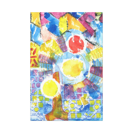 Currents Carry Color - Reclaimed Plastic - Handmade