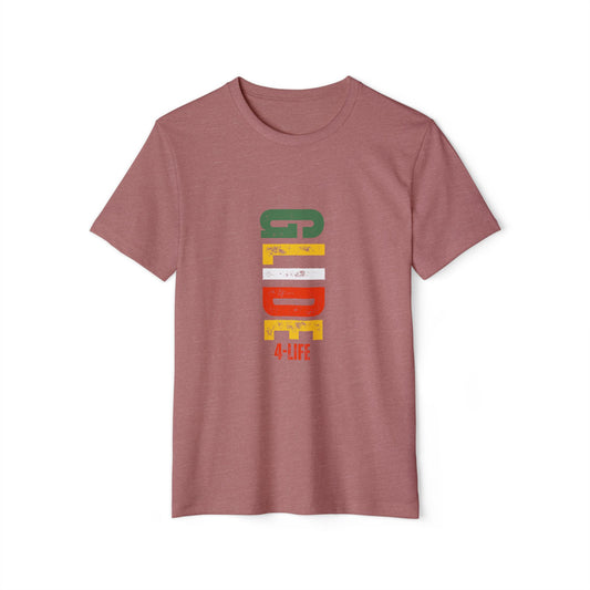 Glide4Life - Eco-Friendly Color Graphic Tee, Unisex Recycled T-Shirt,