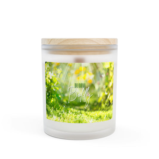 Bloom Boldly - Wildflower Series Frosted Glass Candle