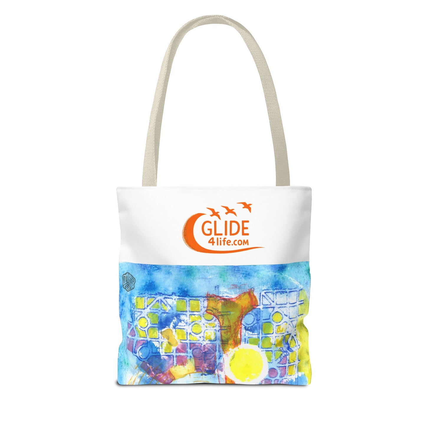 Currents Carry Color - Colorful Art Tote Bag,