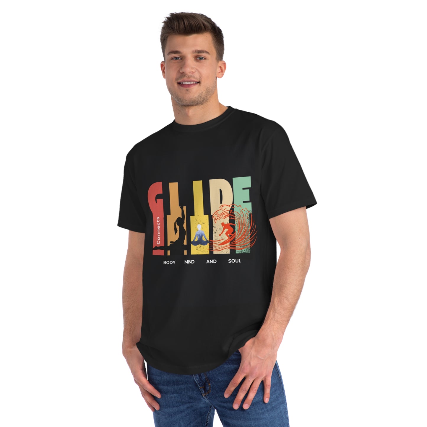 Glide - Connects Body, Mind & Soul Unisex Organic Tee