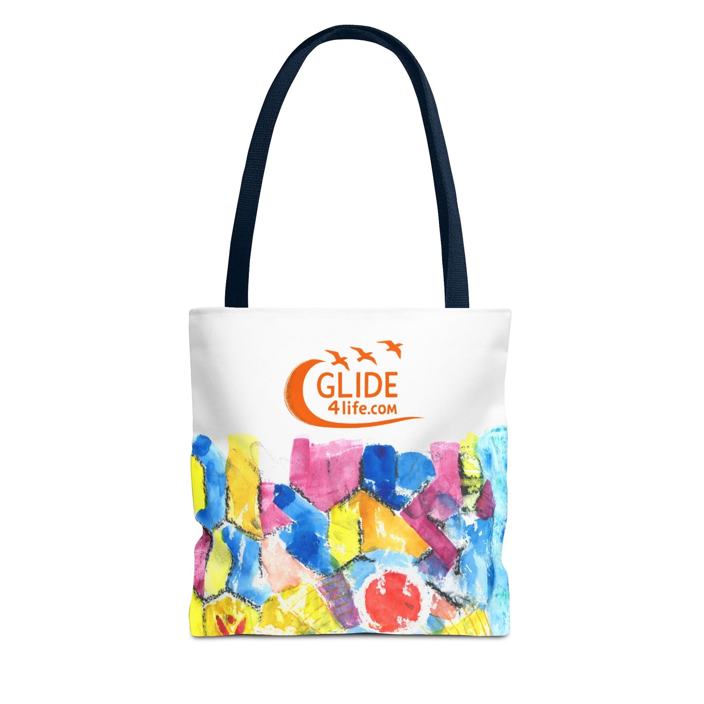 Currents Carry Color - Colorful Art Tote Bag,