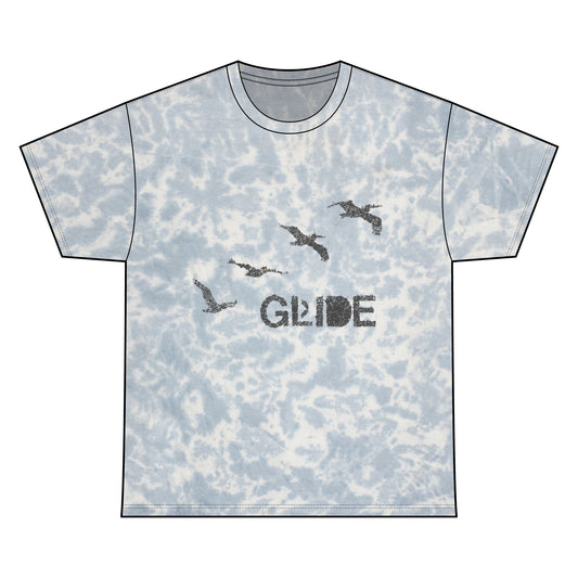 Glide with Purpose. -.Sky Blue Tie-Dye Tee -Unisex T-Shirt,