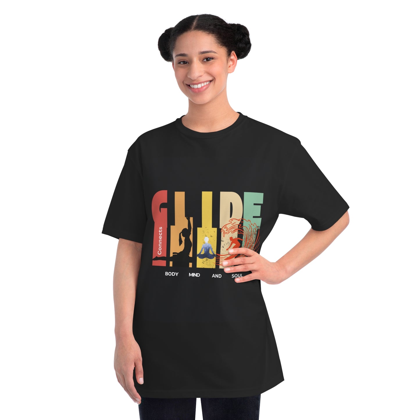 Glide - Connects Body, Mind & Soul Unisex Organic Tee
