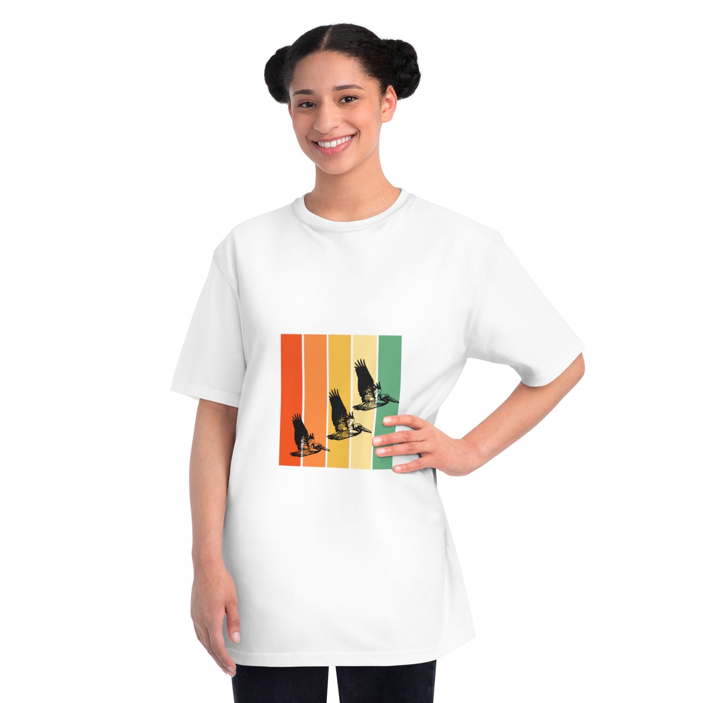Glide Vibes - Organic Unisex Classic T-Shirt with Vibrant Retro Design