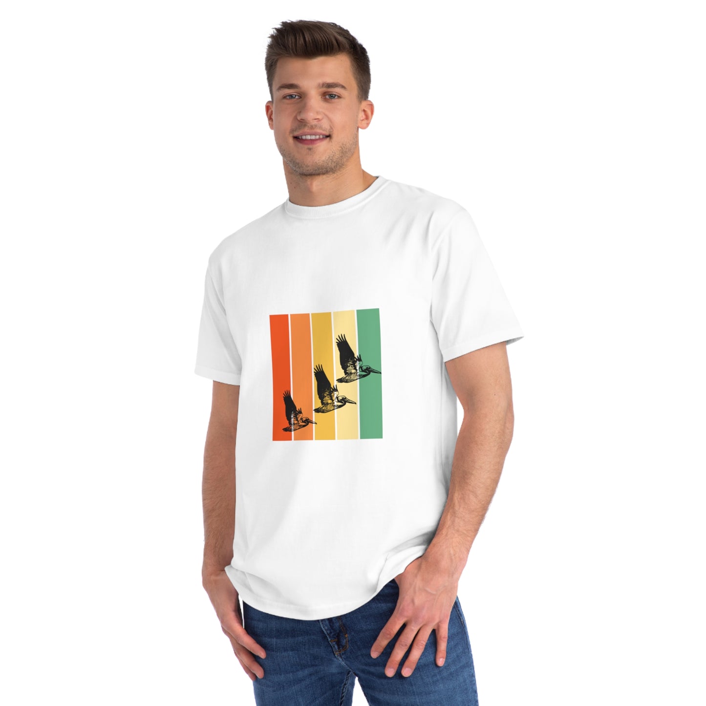 Glide Vibes - Organic Unisex Classic T-Shirt with Vibrant Retro Design